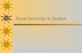 Food Security in Sudan. Introduction  Sudan with a total area of 1.882 millions square kilometers  with an estimated population of 33.419 million people.