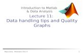 Maya Geva, Weizmann 2011 © 1 Introduction to Matlab & Data Analysis Lecture 11: Data handling tips and Quality Graphs.