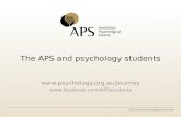The APS and psychology students  .
