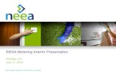 NORTHWEST ENERGY EFFICIENCY ALLIANCE RBSA Metering Interim Presentation Ecotope, Inc. July 17, 2012.
