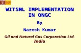 WITSML IMPLEMENTATION IN ONGC By Naresh Kumar Oil and Natural Gas Corporation Ltd. India.