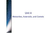 Meteorites, Asteroids, and Comets Unit 4. Appearances of comet Kohoutek (1973), Halley (1986), and Hale-Bopp (1997) caused great concern among superstitious.