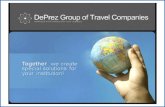 DMI - DePrez Meetings & Incentives Corporate and Institution Travel Management DePrez Certified Convention Management TTMI – Travel Trax Market Intelligence.