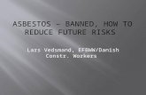 Lars Vedsmand, EFBWW/Danish Constr. Workers.  30 years experience with asbestos  Compensation cases insulation workers  Regional cooperation physicians.