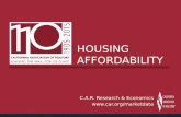 HOUSING AFFORDABILITY C.A.R. Research & Economics .