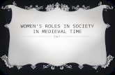1 WOMEN’S ROLES IN SOCIETY IN MEDIEVAL TIME. 2 WOMEN'S ROLES  We can put the women into five categories based on know they were known during medieval.