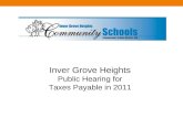 Inver Grove Heights Public Hearing for Taxes Payable in 2011.