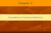 1 Chapter 2 Foundations of Individual Behavior. 2 Learning Objectives Contrast the two types of ability. Define intellectual ability and demonstrate its.
