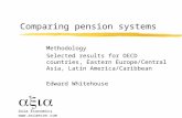 Axia Economics  Comparing pension systems Methodology Selected results for OECD countries, Eastern Europe/Central Asia, Latin America/Caribbean.