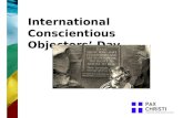 International Conscientious Objectors’ Day. Bert Brocklesby.