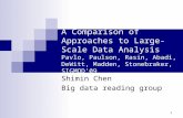 1 A Comparison of Approaches to Large-Scale Data Analysis Pavlo, Paulson, Rasin, Abadi, DeWitt, Madden, Stonebraker, SIGMOD’09 Shimin Chen Big data reading.