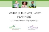 WHAT IS THE WELL-VIST PLANNER? …and how does it help my family?