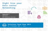 Solutions Road Show 2013 10 – 13 December 2013 | India Raghavendra S Specialist Dell Networking Solutions Right Size your Data center Networking.