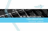 WLAN Architecture - Considerations Christoffer Jacobsson.