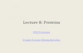 Lecture 8: Proteins CGI Proteins Crash Course Biomolecules.