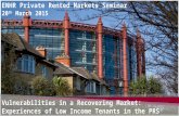 Vulnerabilities in a Recovering Market: Experiences of Low Income Tenants in the PRS ENHR Private Rented Markets Seminar 20 th March 2015.