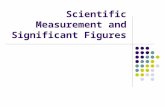 Scientific Measurement and Significant Figures. Taking Measurements Need for Standards Basis of comparison – allows for proper communication of information.