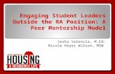 Engaging Student Leaders Outside the RA Position: A Peer Mentorship Model Iesha Valencia, M.Ed. Nicole Hoyes Wilson, MSW.