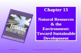 CHAPTER 13©E.Wayne Nafziger Development Economics 1 Chapter 13 Natural Resources & the Environment: Toward Sustainable Development.