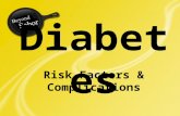 Diabetes Risk Factors & Complications. No symptoms? Know your risk Even though a person may not have diabetes or may not be experiencing any symptoms,