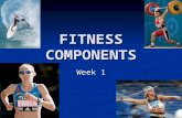 FITNESS COMPONENTS Week 1. What you need to know… All fitness components All fitness components Definition Definition Sporting examples Sporting examples.