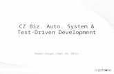 CZ Biz. Auto. System & Test-Driven Development Teoman Soygul (Sept 24, 2012).
