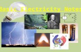 CURRENT ELECTRICITY The energy of moving charges (flow of electrons)