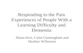 Responding to the Pain Experiences of People With a Learning Difficulty and Dementia Diana Kerr, Colm Cunningham and Heather Wilkinson.