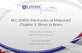 BFC 20903 (Mechanics of Materials) Chapter 3: Stress in Beam Shahrul Niza Mokhatar shahruln@uthm.edu.my Shahiron Shahidan shahiron@uthm.edu.my.