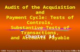 14 - 1 ©2003 Prentice Hall Business Publishing, Essentials of Auditing 1/e, Arens/Elder/Beasley Audit of the Acquisition and Payment Cycle: Tests of Controls,