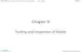 Chapter 9 Testing and Inspection of Welds. Objectives Contrast six differences between mechanical or destructive and nondestructive testing List the 12.