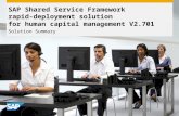 SAP Shared Service Framework rapid-deployment solution for human capital management V2.701 Solution Summary.