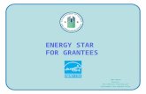 ENERGY STAR FOR GRANTEES BOB PAQUIN Director Hud Community Planning and Development New England Office.