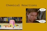 Chemical Reactions. Quick Review massvolume Matter is the “stuff” that makes up the universe. All matter has ______ and ________. All matter is composed.