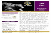 We Serve The Cub The Weekly Newsletter of the Oak Cliff Lions Club, the “Greatest Lions Club in all of Lions International!!”  Issue.