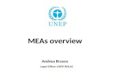 MEAs overview Andrea Brusco Legal Officer UNEP/ROLAC.
