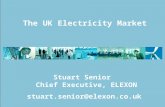 1 The UK Electricity Market Stuart Senior Chief Executive, ELEXON stuart.senior@elexon.co.uk.