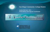 San Diego Community College District Jamila DeCarli, M.S. WorkAbility III Program Coordinator.