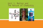 Unit 1: Matter and The Nature of Chemistry. Chemistry Chemistry is the study of the structure, composition & properties of matter and its transformations.