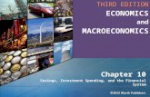 Savings, Investment Spending, and the Financial System Chapter 10 THIRD EDITIONECONOMICS andMACROECONOMICS.