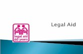 Legal aid is state-funded legal representation, advice and assistance, usually carried out by a solicitor or a barrister  It is available since 1949.