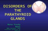 DISORDERS OF THE PARATHYROID GLANDS Mona Fouda Neel MBBS,FRCPEdin.,FACE Associate professor of medicine Cosultant Endocrinologist.