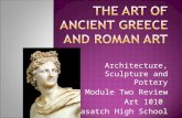 Architecture, Sculpture and Pottery Module Two Review Art 1010 Wasatch High School.