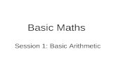 Basic Maths Session 1: Basic Arithmetic. Intended learning objectives  At the end of this session you should be able to:  add, subtract, multiply and.
