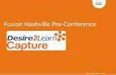 Fusion Nashville Pre-Conference. Introducing The Desire2Learn Team Dave Maurer Trainer – Client Enablement.