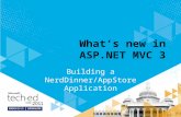 What’s new in ASP.NET MVC 3 Building a NerdDinner/AppStore Application.