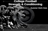 College Football Strength & Conditioning Summer Work Outs.