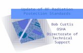 Update of RF Radiation Protection Standards Bob Curtis OSHA Directorate of Technical Support.