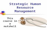 Strategic Human Resource Management This course in a nutshell.