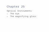 Chapter 25 Optical Instruments 1. The eye 2. The magnifying glass.